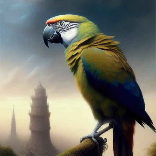 798450169-Parrot, ethereal, extremely high detail, photorealistic, cinematic lighting, artstation, octane render, art by zdzisław beksińsk.webp